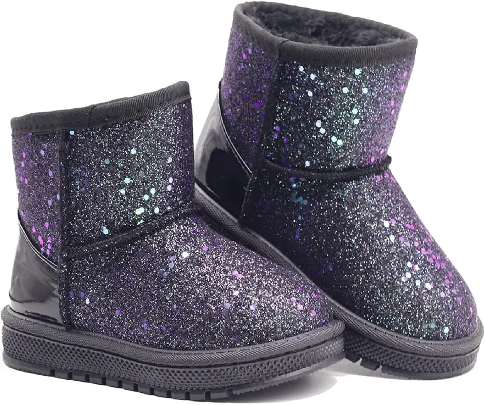 Girls Boots Toddler Glitter Winter Snow Boot(Little/Big Kids)