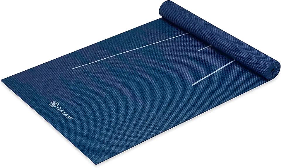 Gaiam Yoga Mat Classic Print, 4mm Non-Slip Mat