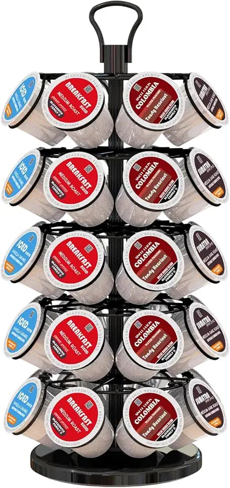 K Cup Holder 40 Pods Capacity, Coffee Pods Holder Storage Organizer Stand
