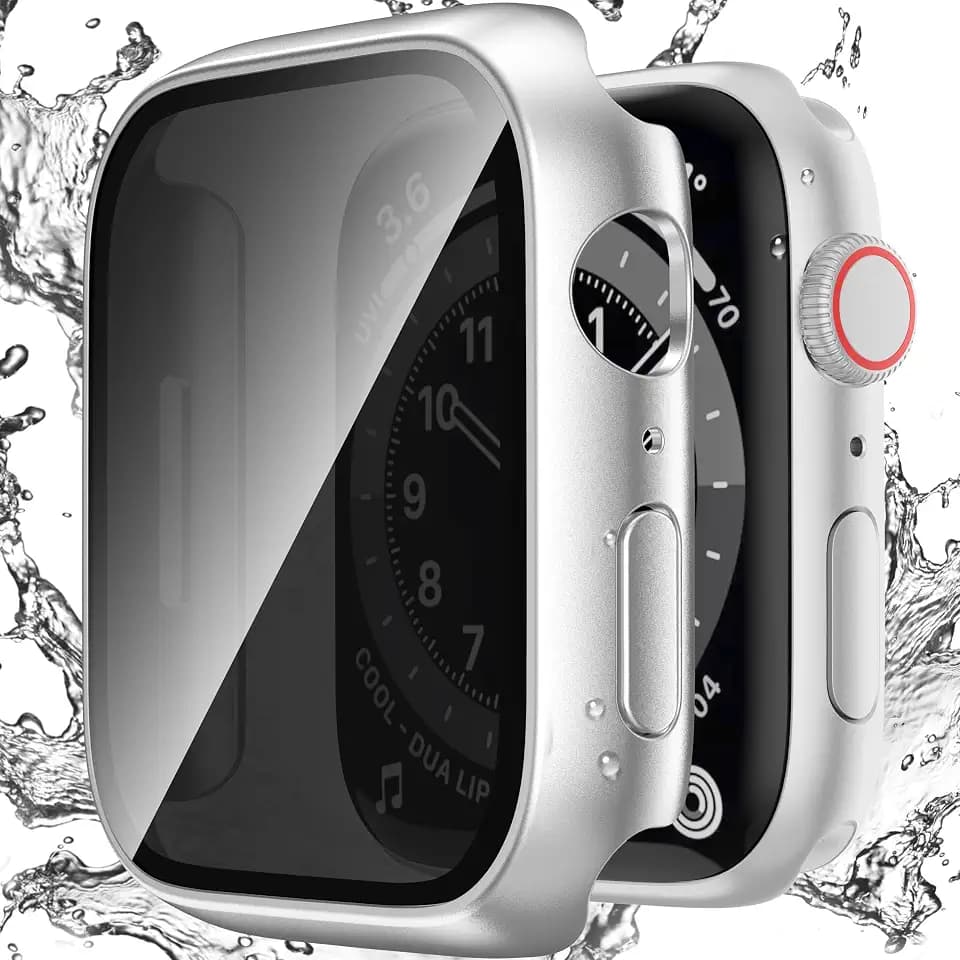 Privacy Case with Screen Protector for 44mm Apple Watch SE3 2 1