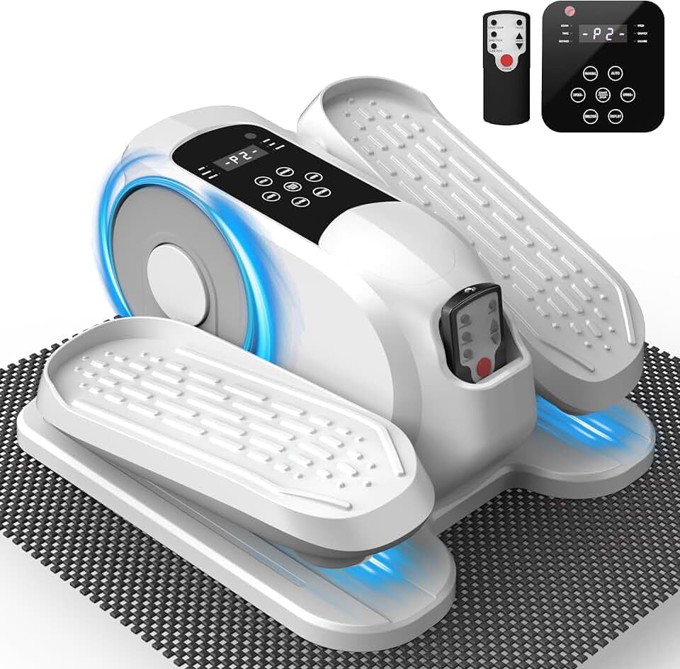 Low Impact Mini Under Desk Elliptical Quiet Electric Leg Exerciser
