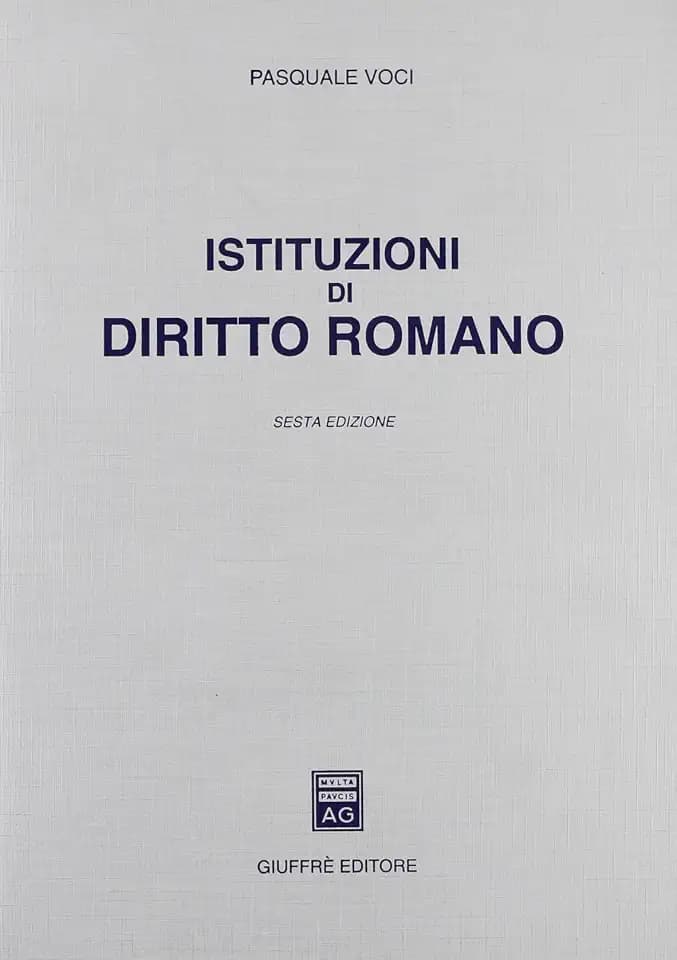 Istituzioni di diritto romano