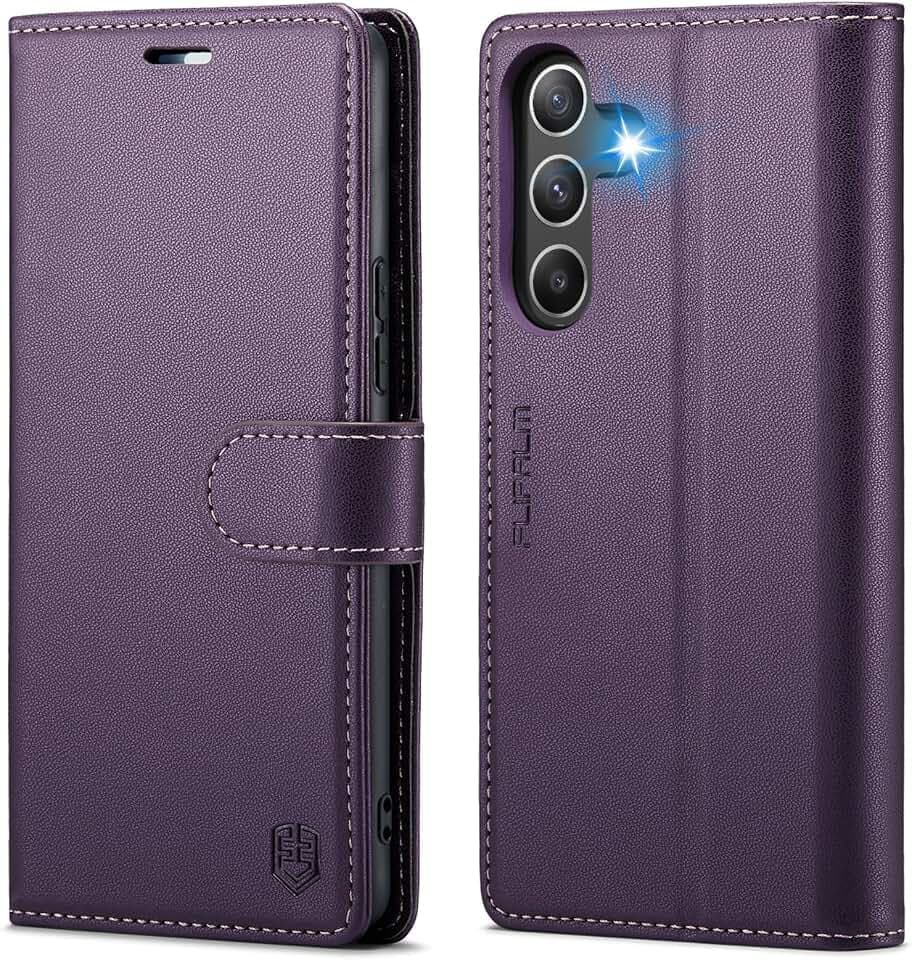 FLIPALM Wallet Case for Samsung Galaxy A15 5G, Purple