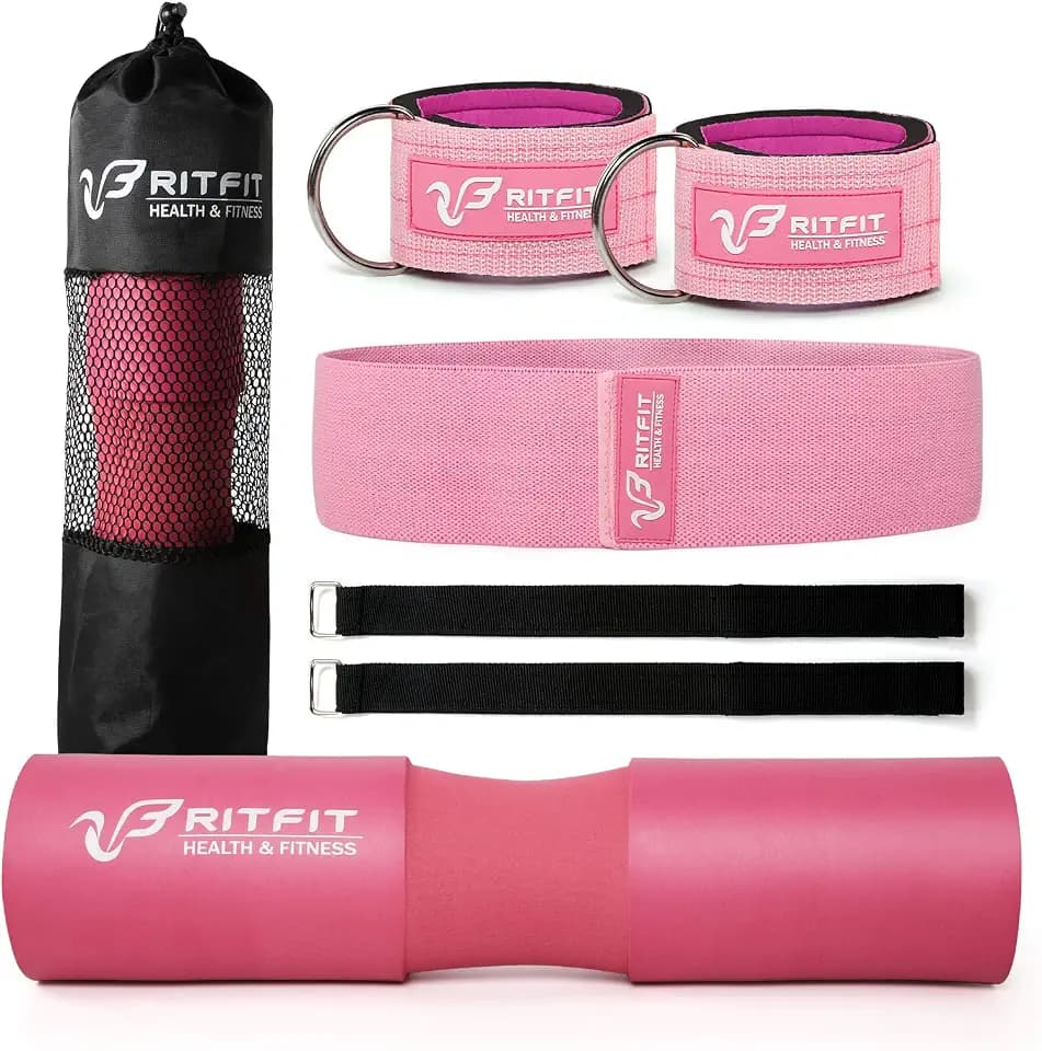 RitFit 7PCS Barbell Squat Pad Set, Hip Thrust & Lunges