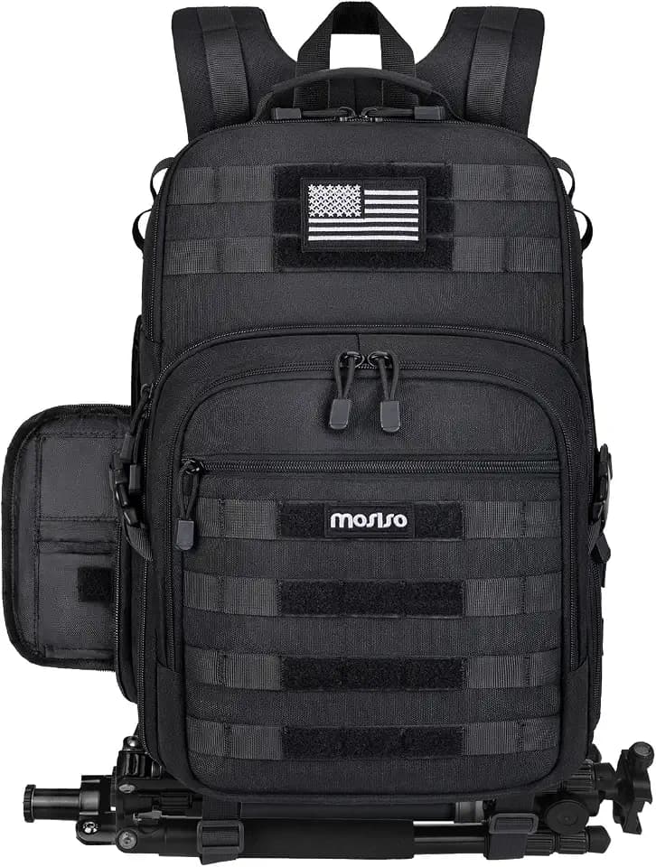 MOSISO Camera Backpack, DSLR/SLR/Mirrorless Tactical Camera Bag Case