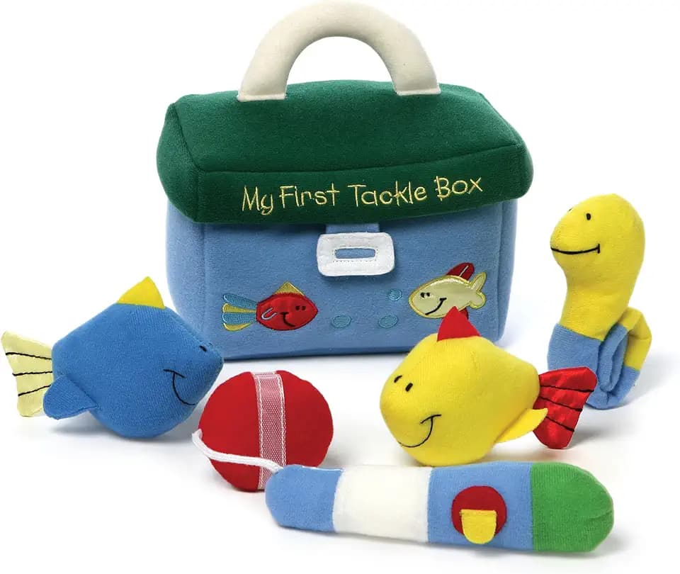 GUND Baby My First Tackle Box 5-Piece Sensory Plush Toy Playset for Babies