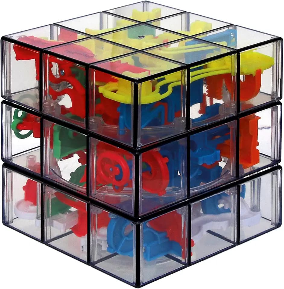 Rubik’s Perplexus Fusion 3x3 Gravity 3D Maze Game Brain Teaser Puzzle Ball | Anxiety Relief Items Cool Stuff | Sensory Toys for Adults & Kids Ages 8+