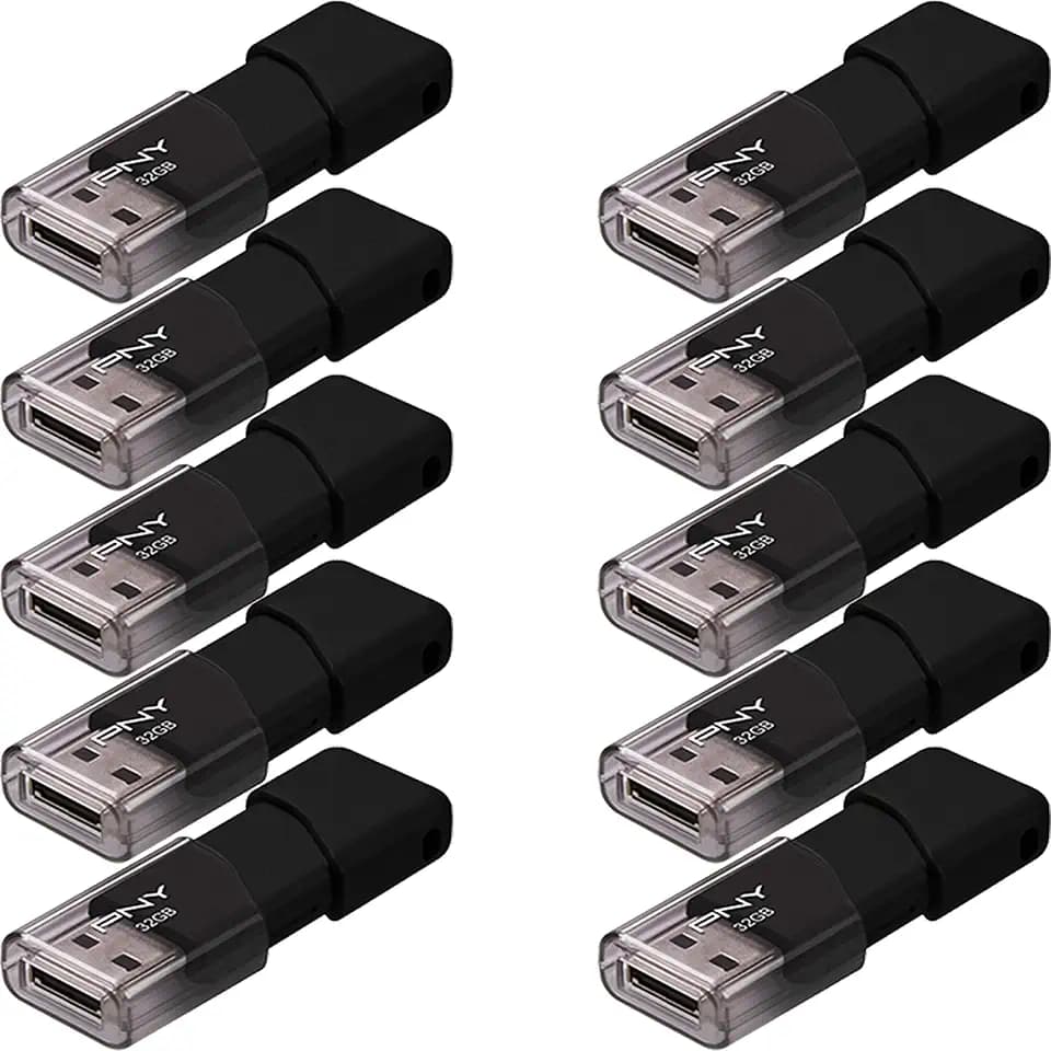 PNY 32GB Attaché 3 USB 2.0 Flash Drive 10-Pack