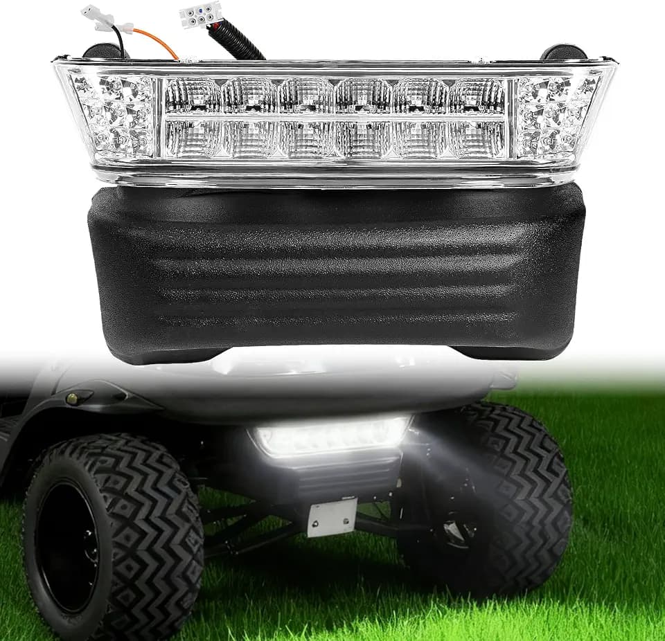 DRIVE UP Club Car Precedent Led Head Light with Bumper Replacement for 2004-UP Electric Golf Carts
