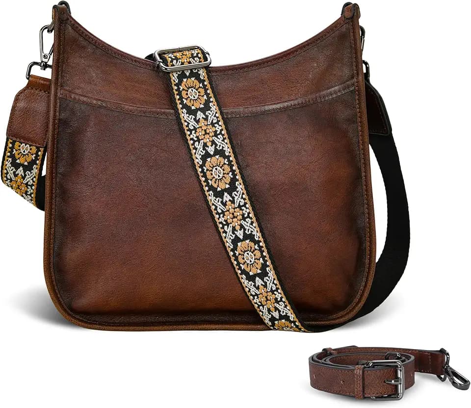Iswee Crossbody Bags for Women Purses and Handbags with 2 Straps