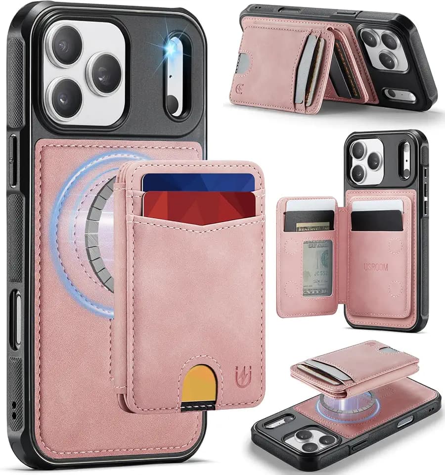 for iPhone 18 Pro Max/17 Pro Max Wallet Case Compatible with Magsafe