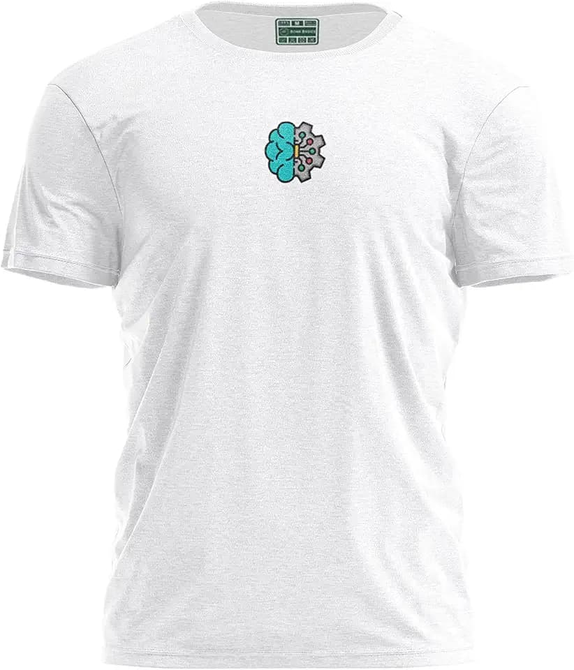 Digitaldruck, Basic T-Shirt für Herren, 100% Baumwolle, Weiß, Lässig, Oberteile für Herren, Größe: M, weiß, M