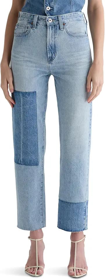 AG Adriano Goldschmied Women's Brinley Mid Rise Straight Pants