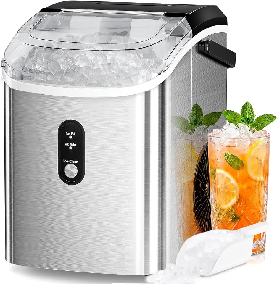 Antarctic Star Nugget Countertop Ice Maker with Soft Chewable Ice