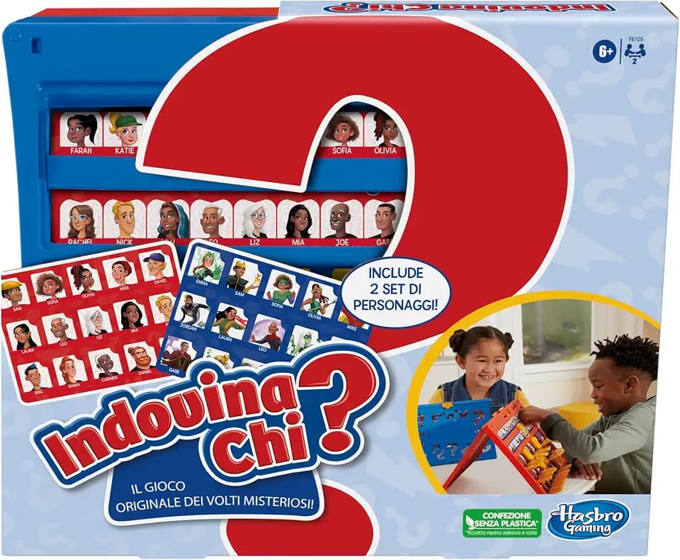 Hasbro Gaming Rate wer? Originales Brettspiel der Rätsel für 2 Spieler, Spiele für Kinder und Mädchen ab 6 Jahren, Spaß für die ganze Familie