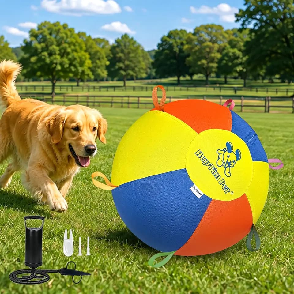 Hap Tim Upgraded Heavy Duty 25" Herding Ball for Dogs Thickened Bladder