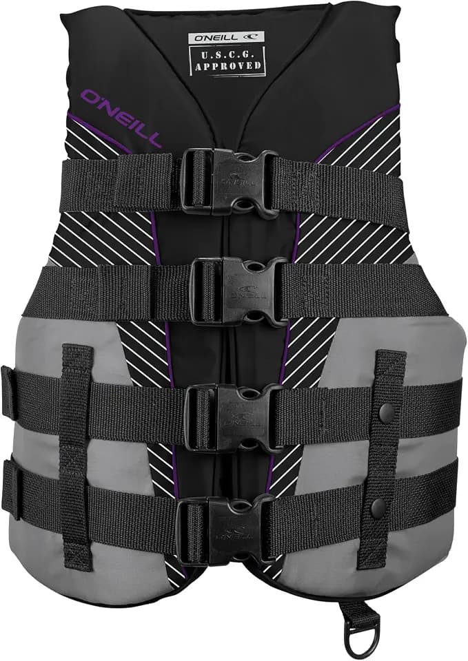 O’Neill Women’s SuperLite USCG Approved Life Vest – Lightweight Women’s Life Jacket for Boating, Wakeboarding, Waterskiing & Your Favorite Water Activities