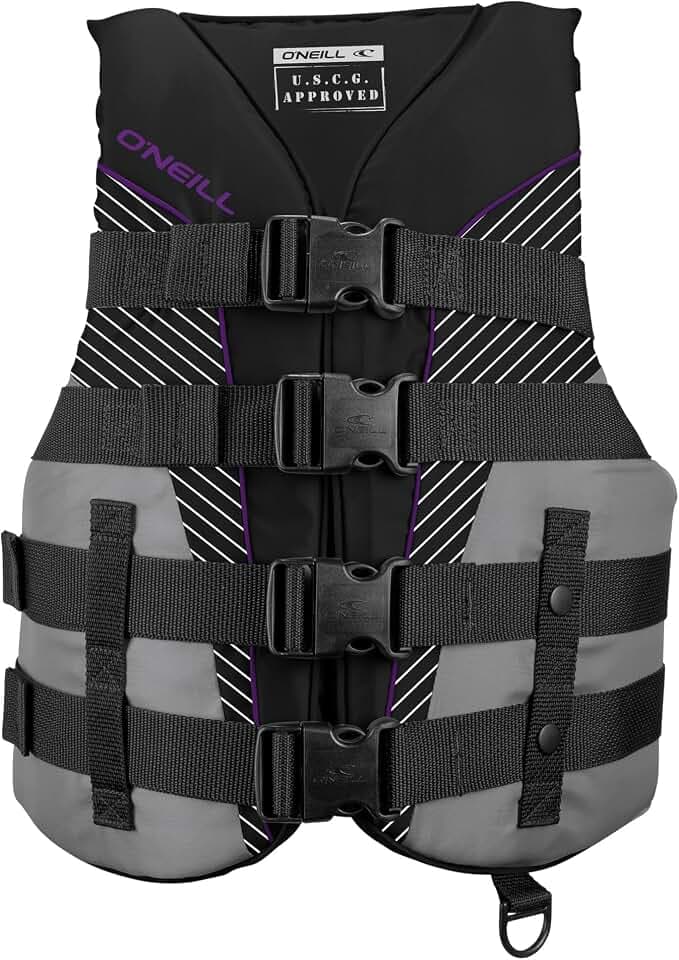 O’Neill Women’s SuperLite USCG Approved Life Vest – Lightweight Women’s Life Jacket for Boating, Wakeboarding, Waterskiing & Your Favorite Water Activities