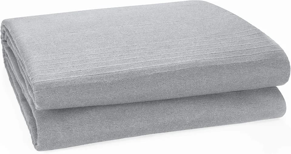 EHC Indian Classic Rib Cotton Throw, Schlafsofa Throw Tagesdecke - 250 cm x 380 cm, 100 "x 150" Zoll Für 4 oder 5-Sitzer Sofa oder Super King Size Bett, Rauch