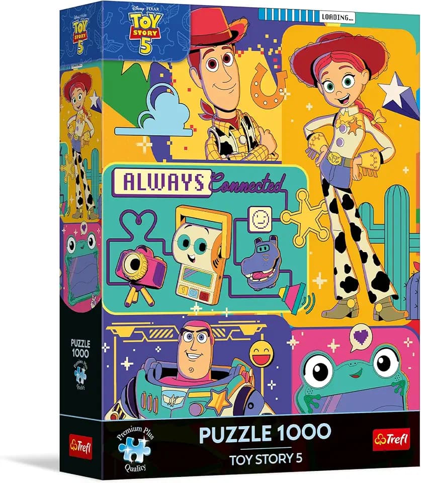 Trefl - Puzzle 1000 Teile, Die Welt der Spielzeuge Premium Plus Toy Story 5
