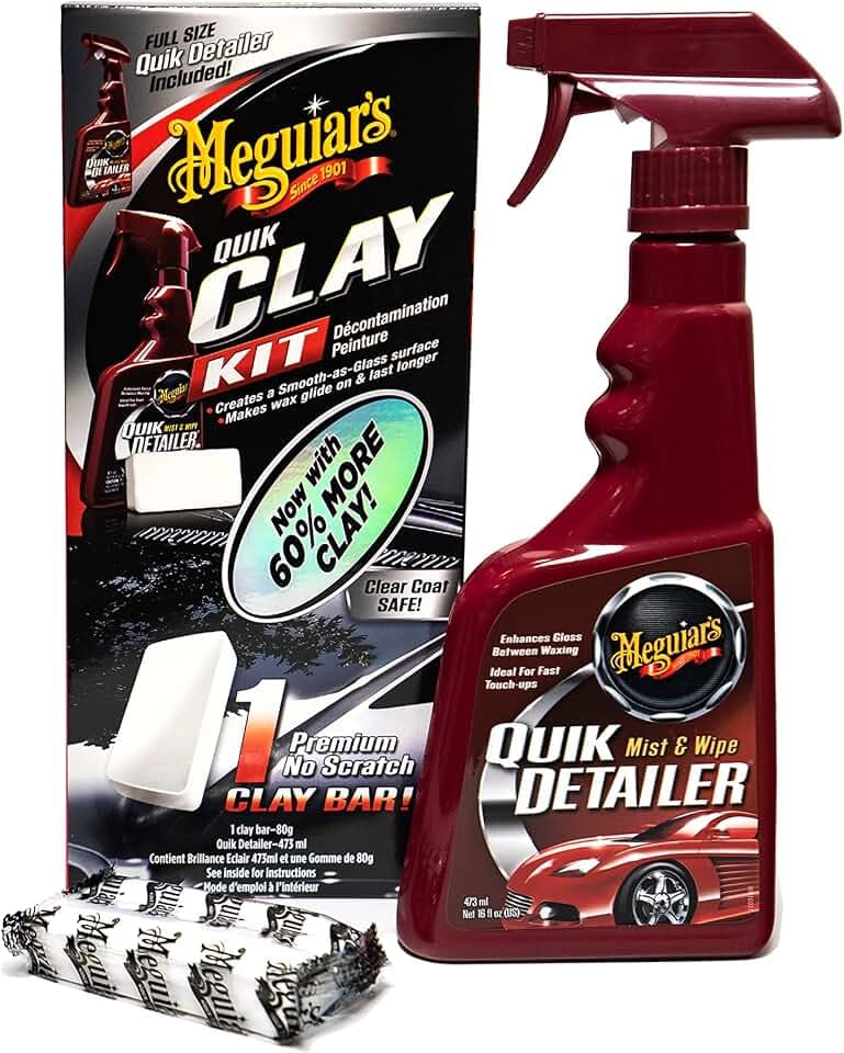 Meguiar's G1116EU Quik Clay Detailing System Set Reinigungsknete