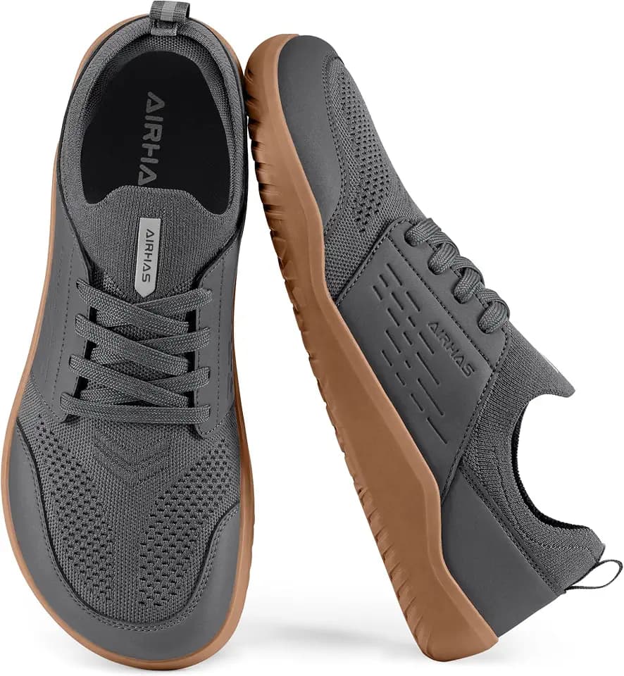 AIRHAS Mens Walking Barefoot Shoes with Anatomical Toe Box