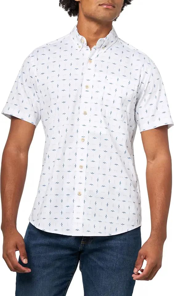 Eddie Bauer Men's Mr Ss Voyager Flex Shirt