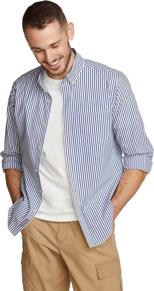 Eddie Bauer Mens Voyager Flex Short-Sleeve Shirt