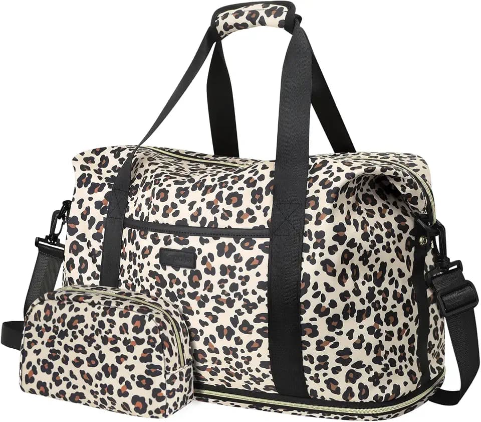 Capolo Expandable Travel Duffle Bag Weekender Overnight Bags for Women Men