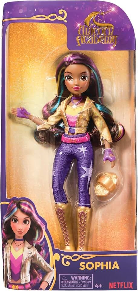 Unicorn Academy Ankleidepuppe - Puppe zur beliebten Netflix-Serie, 24 cm groß, vollbeweglich und mit Accessoires für kreatives Rollenspiel, für Kinder ab 4 Jahren; sortierter Artikel ohne Vorauswahl