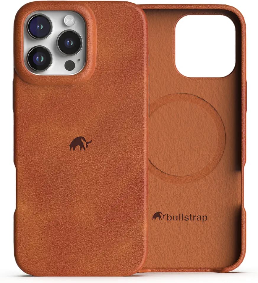 Bullstrap Minimalist Open Bottom Leather Case for iPhone 13 Pro Max