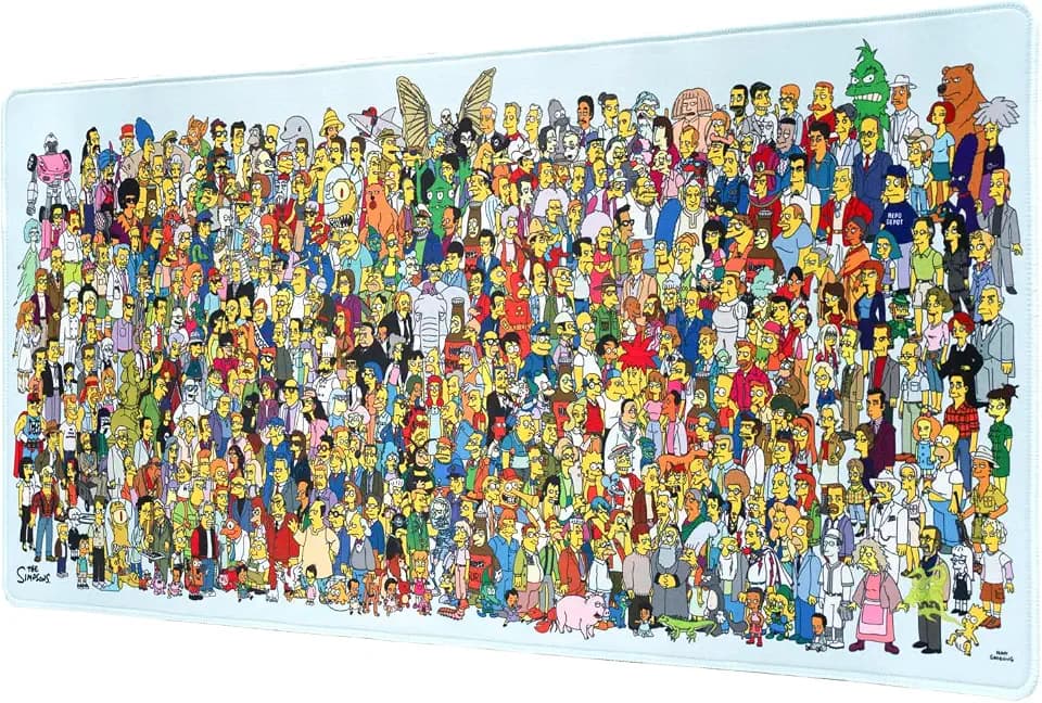 Grupo Erik The Simpsons Mauspad Mousepad XXL Gaming Merch Geschenke