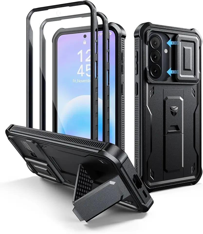 Dexnor for Samsung Galaxy A57 5G Case with Magnetic Slide Camera Cover