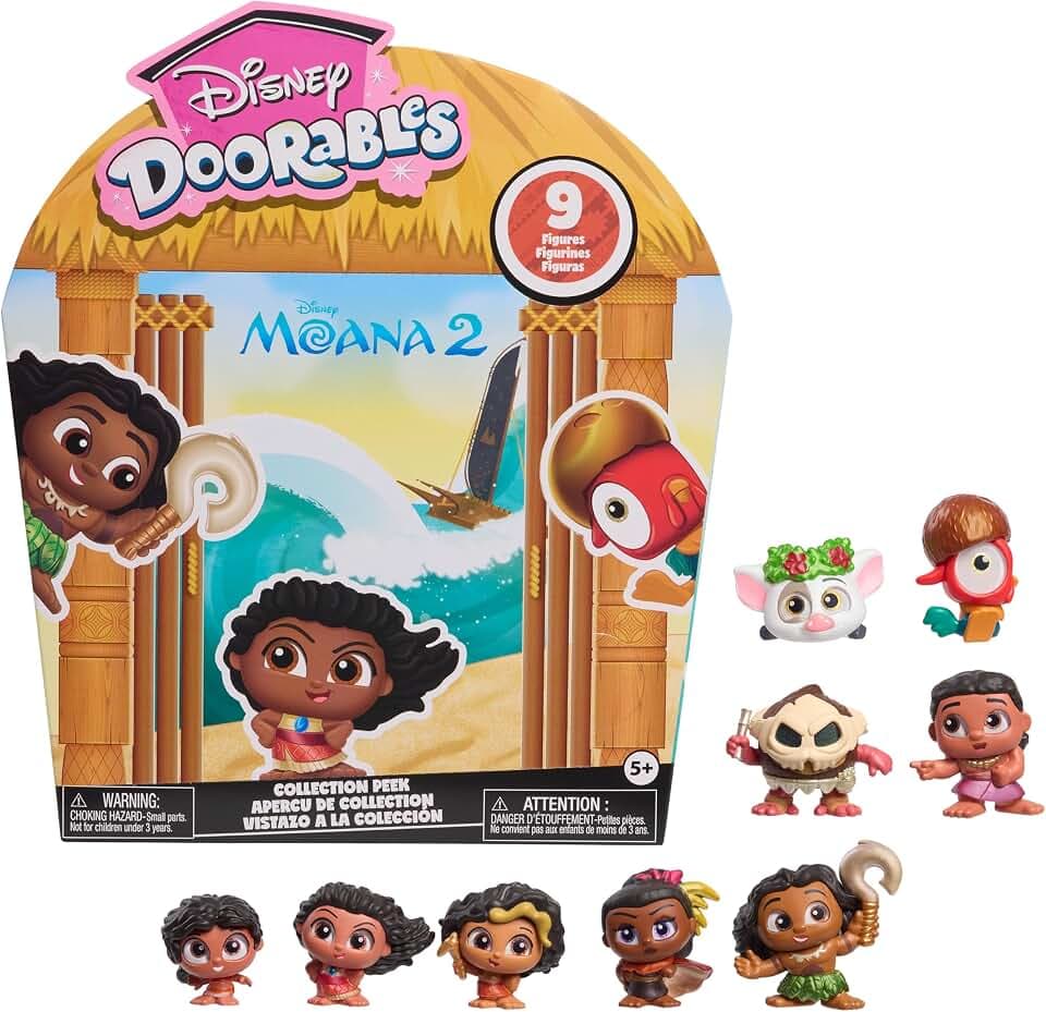 Disney Doorables Moana 2 Collection Peek, Collectible 1.5-inch mini Toy Figures, Kids Toys for Ages 5 Up by Just Play