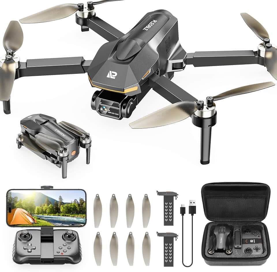 PLEGBLE Drones with Camera for Adults 4K, Beginner FPV Drone