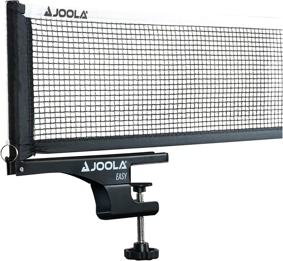JOOLA Tischtennisnetz Easy-Indoor Garnitur Freizeitsport - Netzspannung verstellbar, Schwarz, 183 CM x 15,25 CM