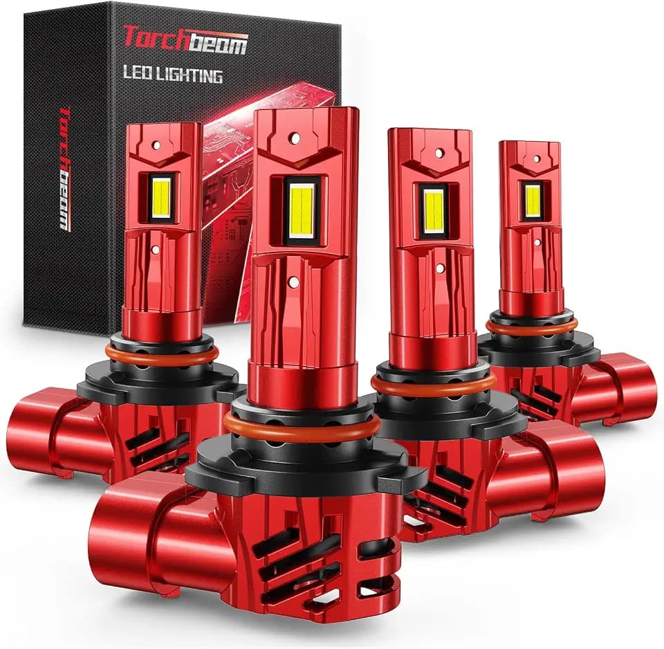 Torchbeam 2026 9005 9006 LED Bulb Combo 4-Pack, 124000LM 6500K Full Lighting Kit