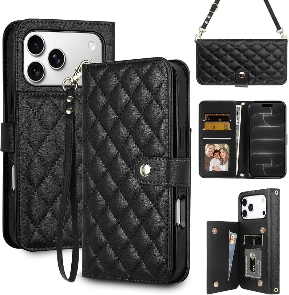 Vofolen for iPhone 18/17 Pro Case Wallet with Card Holder RFID Blocking