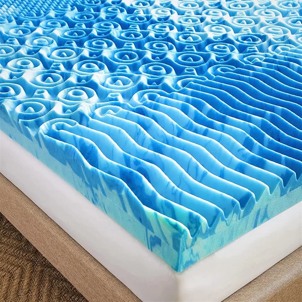Boyd Sleep King Size Memory Foam Mattress Topper 4 Inch Gel Infused Cooling Contouring Pressure Relief Medium Firm Support
