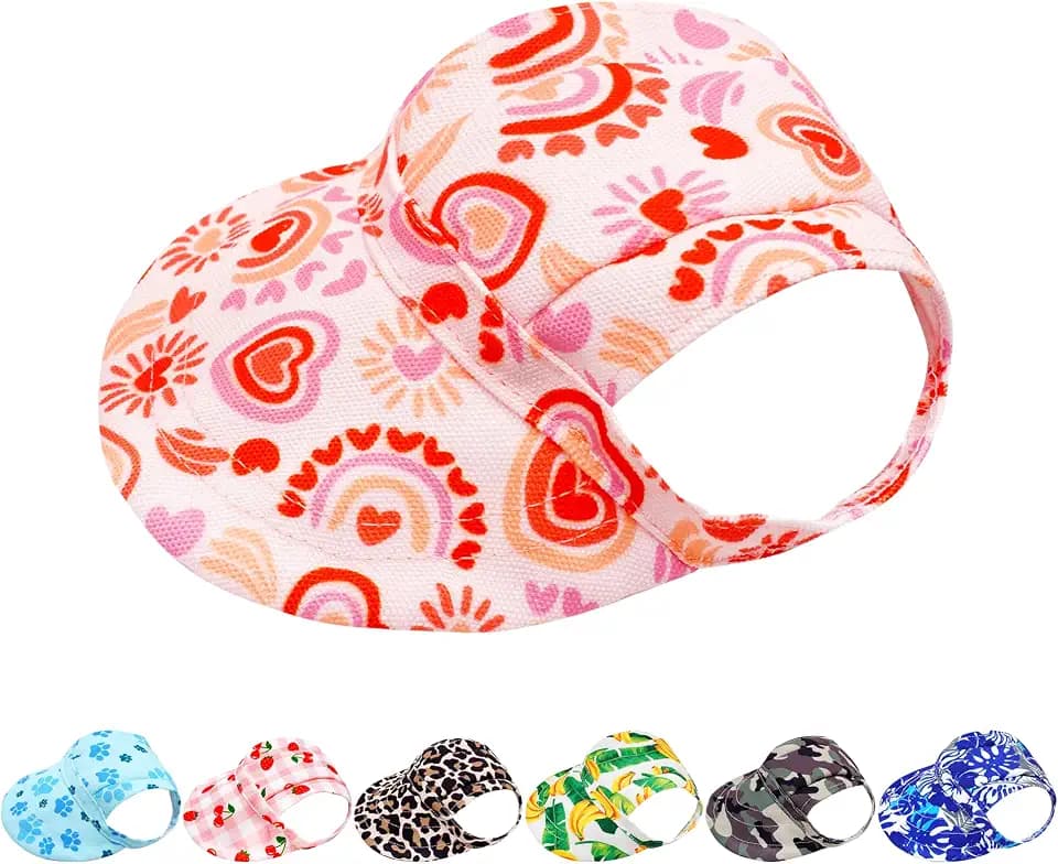 PET SHOW Heart Dog Baseball Cap for Small Dogs