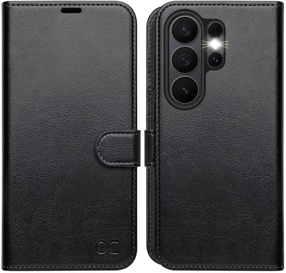 OCASE for Samsung Galaxy S26 Ultra Wallet Case, Card Holder, Black