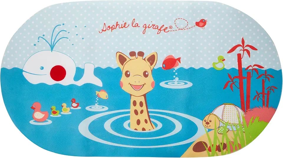 Sophie la Girafe rutschfeste Badematte 70×39 cm Baby ab Geburt