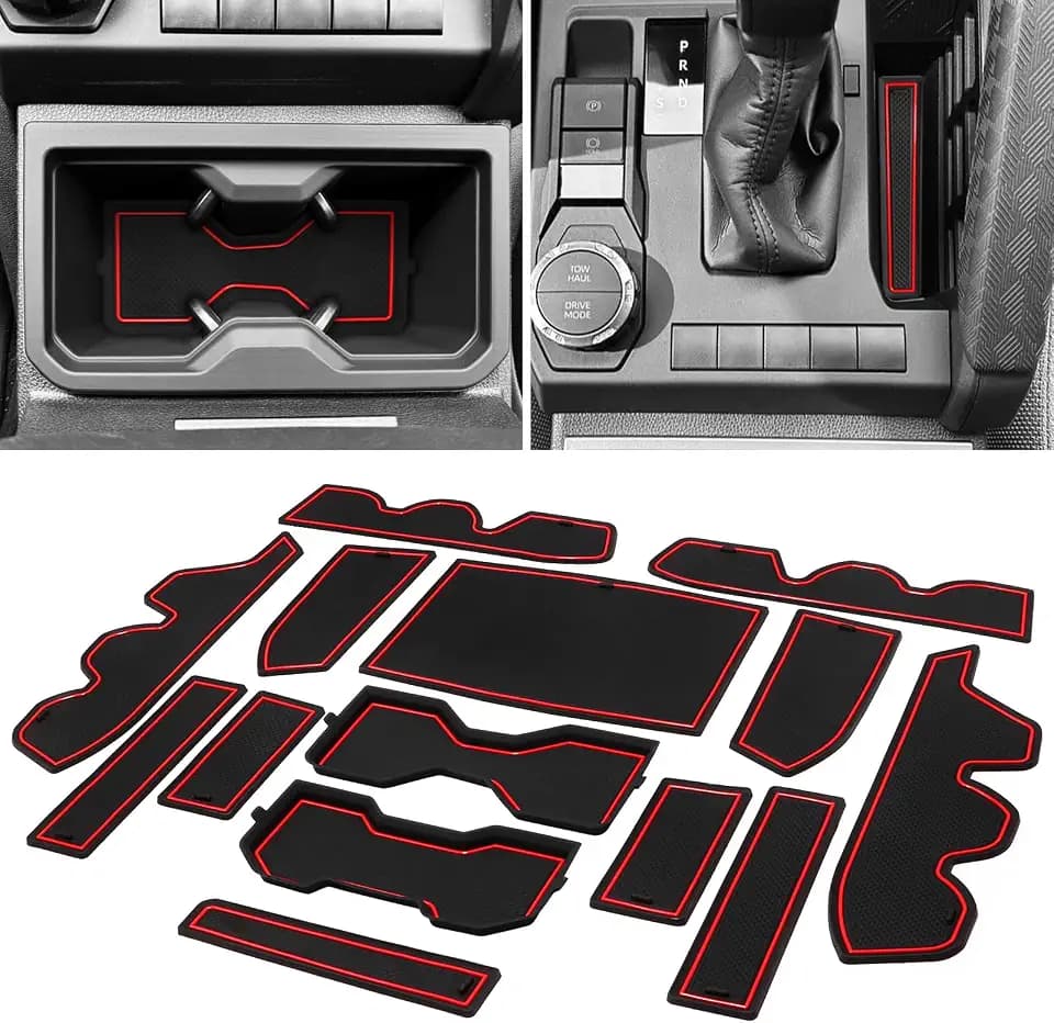 14Pcs 3D Cup Holder Inserts for 2024-2026 Toyota Tacoma (4th Gen)