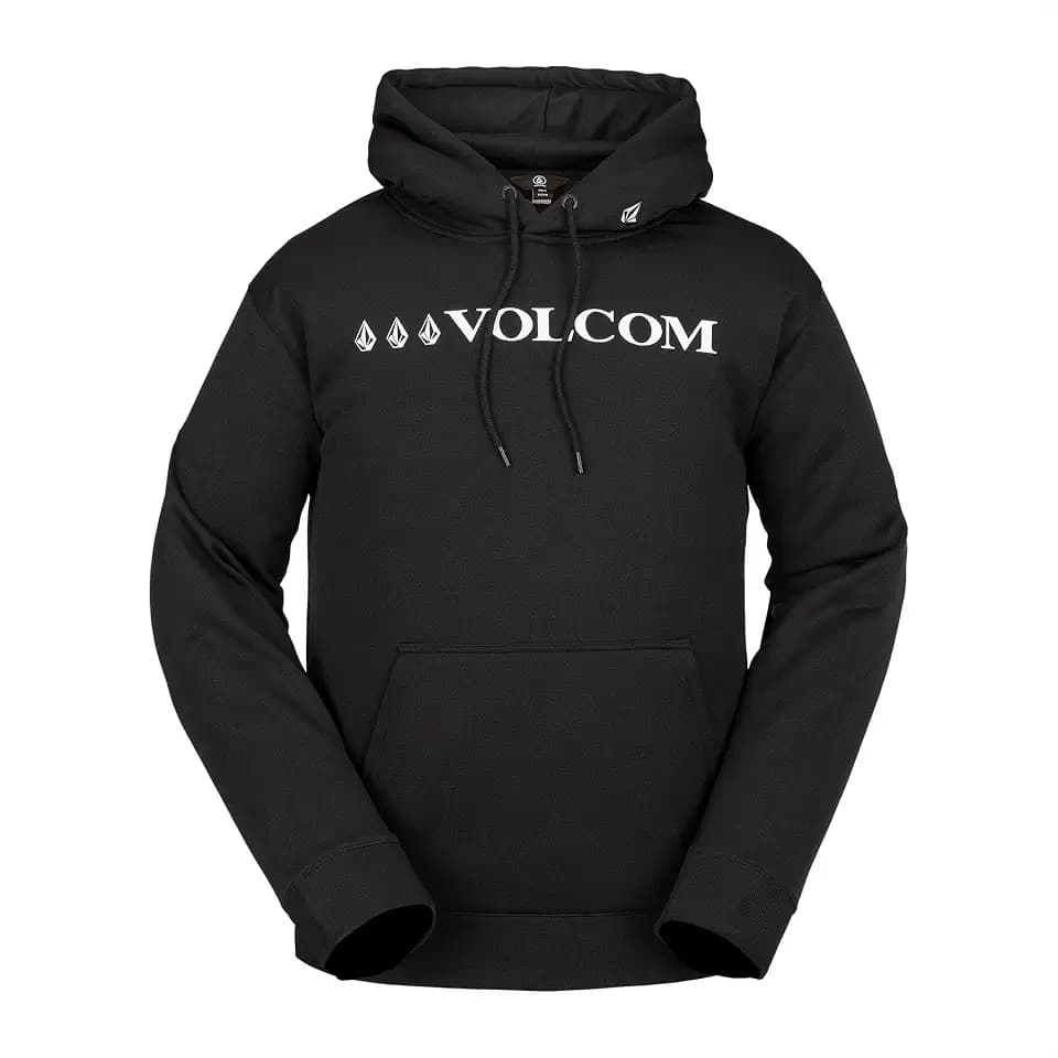 Volcom Men's Hydro Fleece Riding Hoodie – Water-repellent Sweatshirt With Storm Hood & Thumbholes