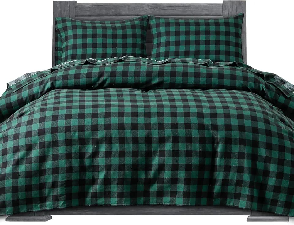 Elegant Comfort Weiches 4-teiliges Flanell-Bettwäsche-Set aus 100% türkischer Baumwolle – Premium-Qualität, Spannbettlaken mit tiefen Taschen, ultraweich, gemütlich, warm und fusselfrei, Cali King,