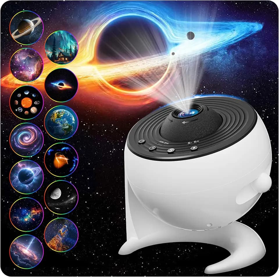 FlyEagle Sternenhimmel Projektor Galaxy Projektor Planetarium Weiß
