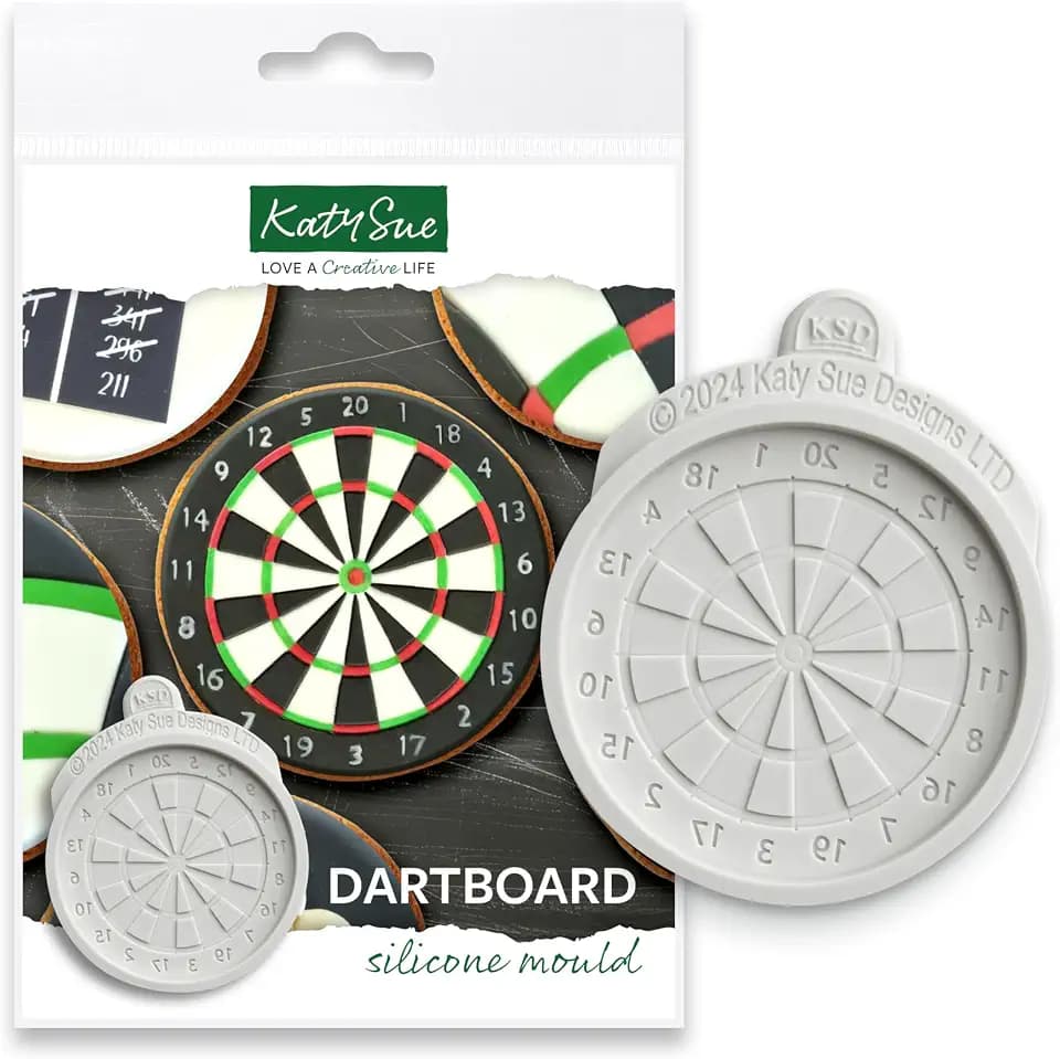 Katy Sue Silikonform "Dartboard" zum Basteln und Dekorieren von Kuchen