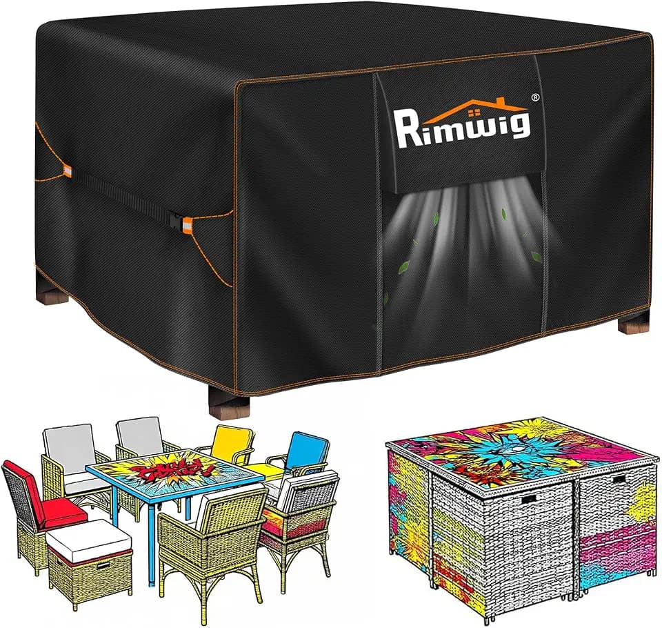 Patio Furniture Set Cover Outdoor Waterproof,60 L x 60"W x 28"H