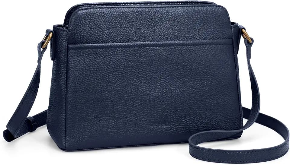 befen Anti-theft Crossbody Bag for Women Genuine Leather, Small Cross Body Shoulder Handbags with RFID Card Slots