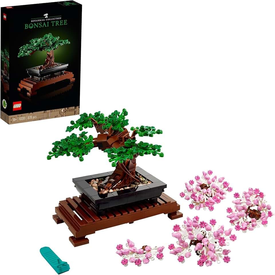 LEGO Botanicals Bonsai Baum Set für Erwachsene - Pflanzen Home Deko Set - DIY Projekt und entspannende kreative Aktivität - Geschenkidee für Frauen und Männer - Botanik Kollektion 10281